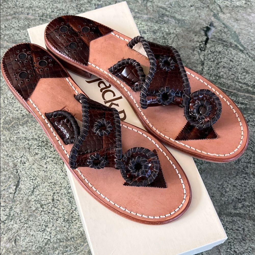 Jack Rogers Women's Tan and Brown Sandals